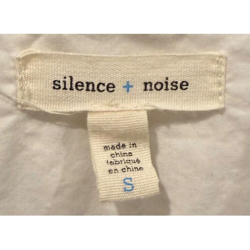 Silence + Noise Buttons Down Tie Back Front Long … - image 2